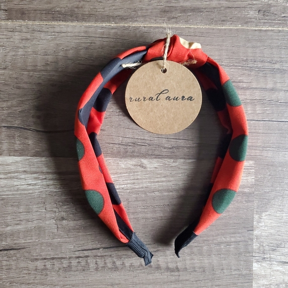 Accessories - NEW Red Polka Dot Headband